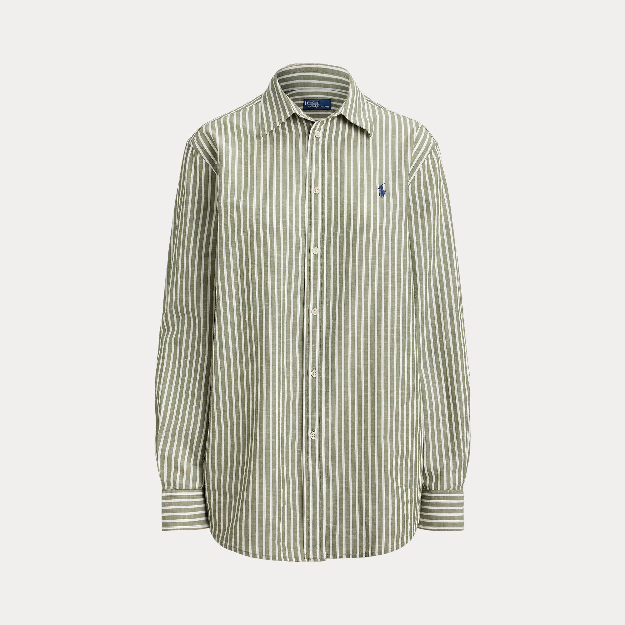 camicia in cotone e lino a righe 211-971514 500 RALPH LAUREN POLO 