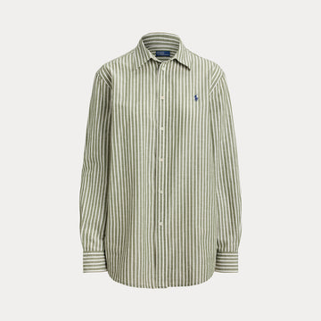 camicia in cotone e lino a righe 211-971514 500 RALPH LAUREN POLO 