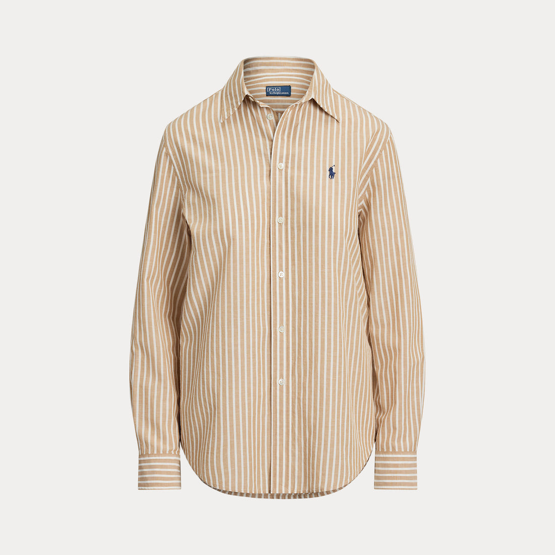 camicia in cotone e lino a righe 211-971514 501 RALPH LAUREN POLO 