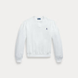 RALPH LAUREN POLO felpa in pile leggero Bianco
