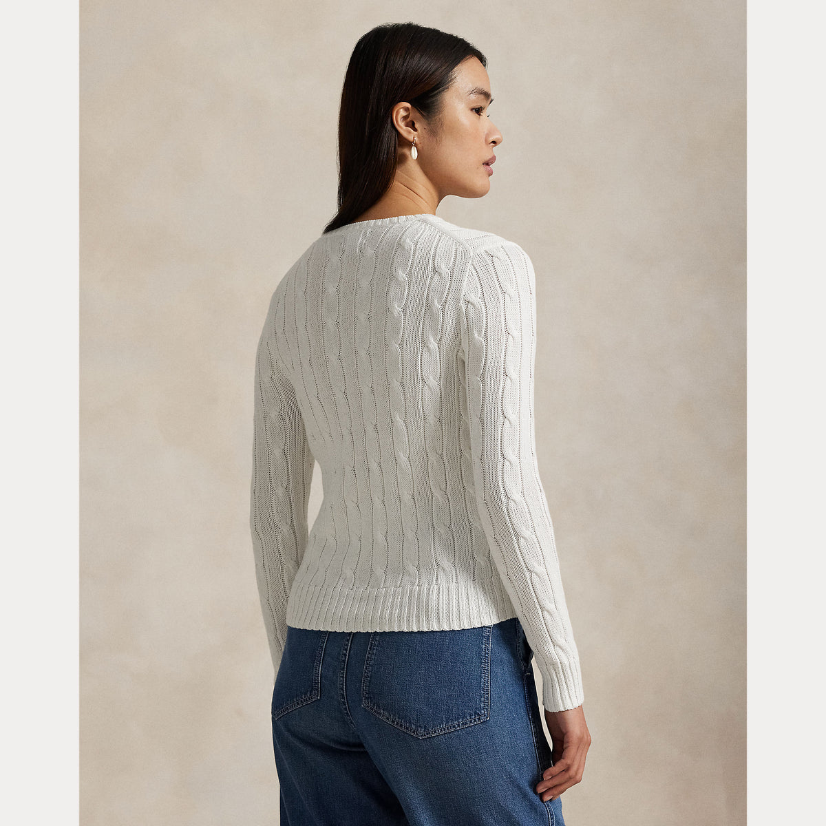 maglia girocollo a trecce 211-971869 007 RALPH LAUREN POLO 