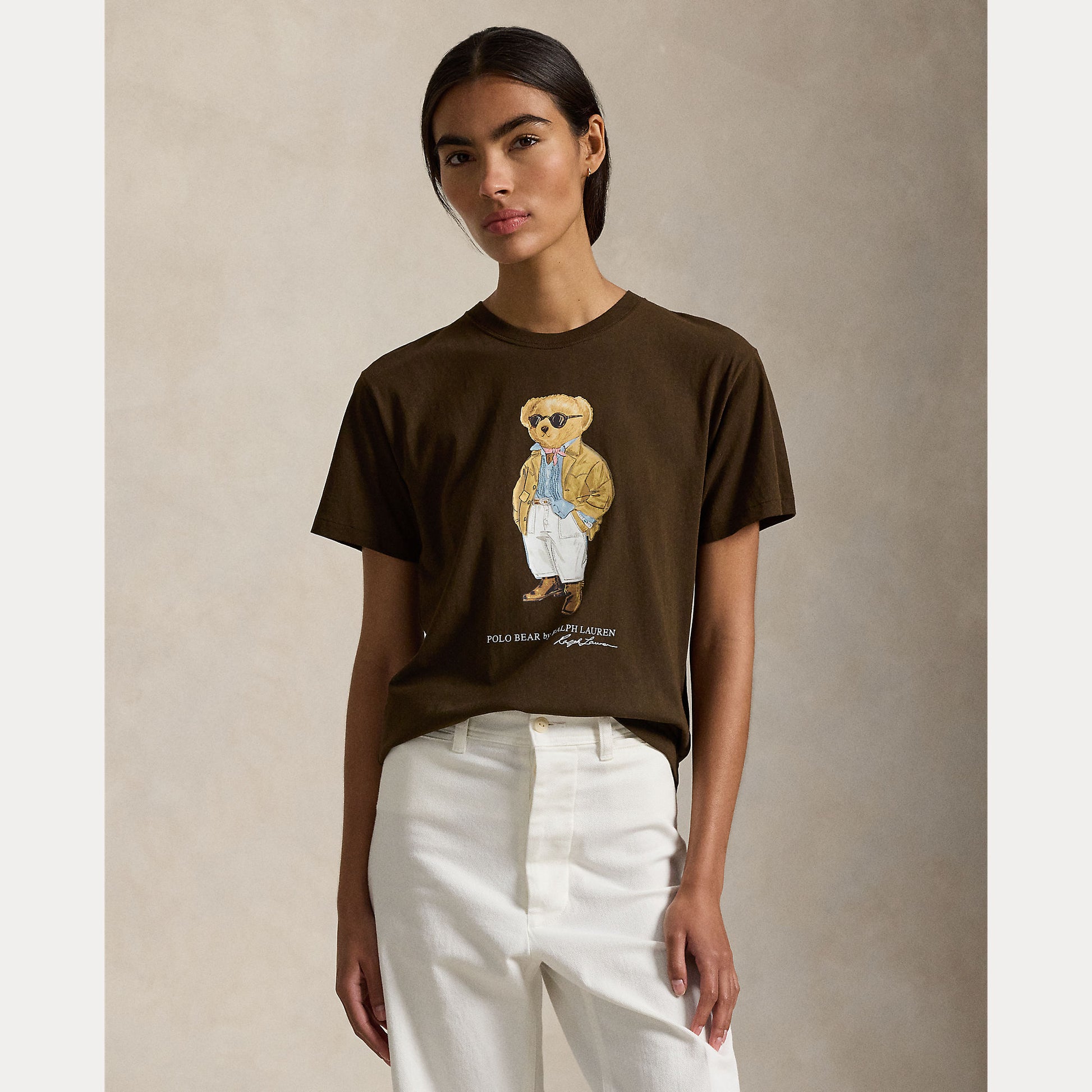 t-shirt con teddy bear 211-A96599 001 RALPH LAUREN POLO 
