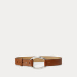 LAUREN RALPH LAUREN cintura larga in pelle Marrone