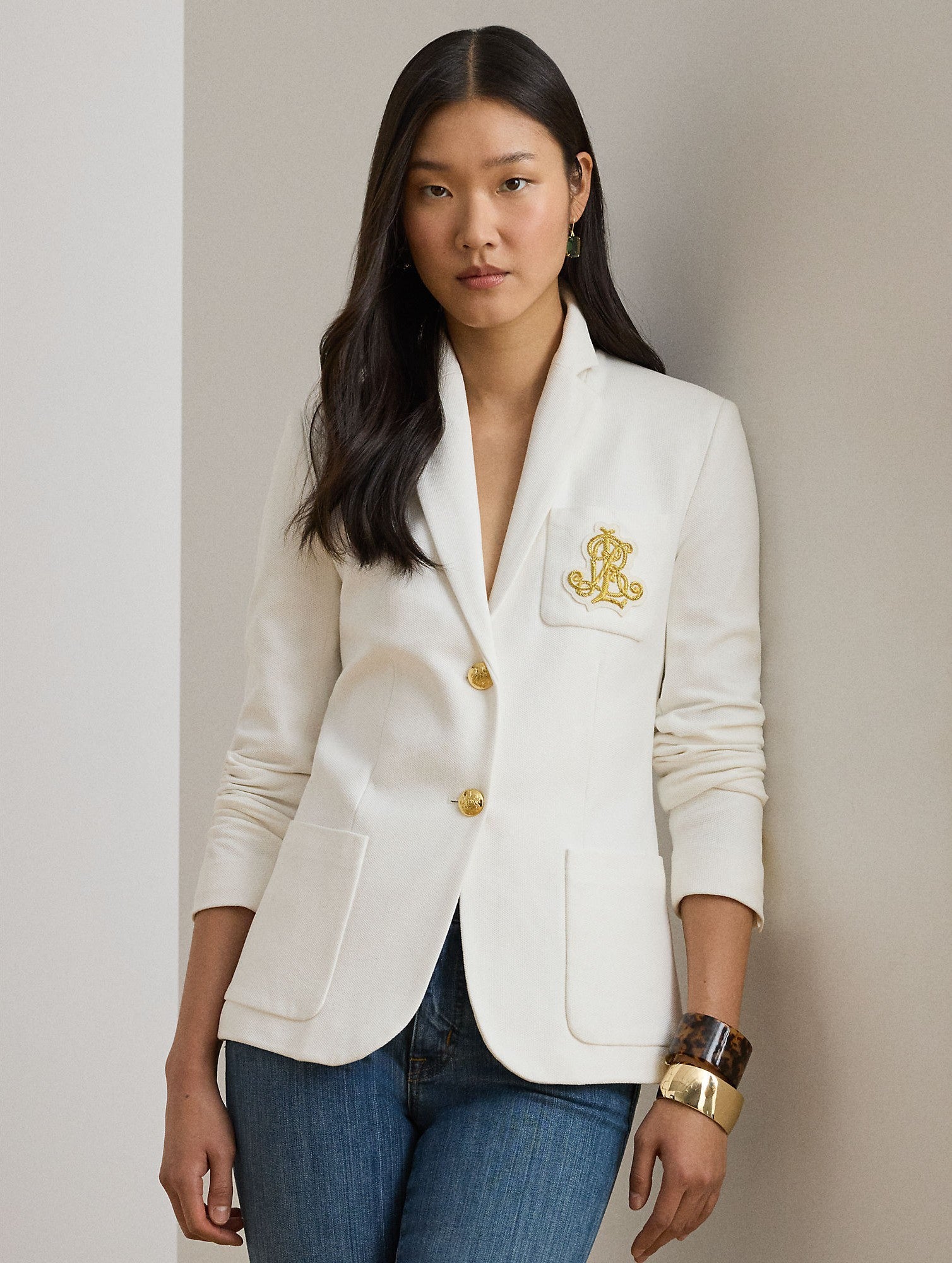 blazer con logo ricamato 200-797305 001 LAUREN RALPH LAUREN 