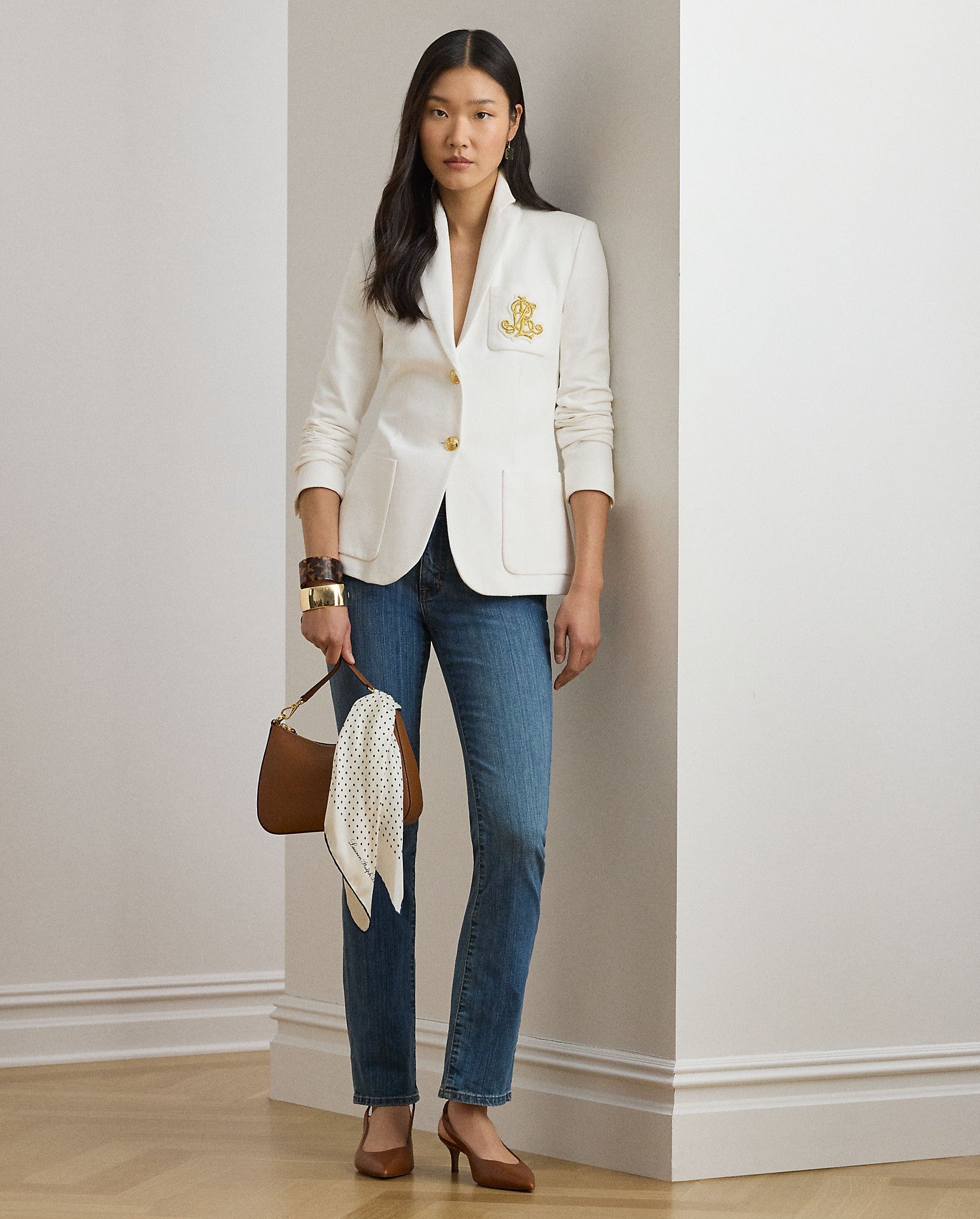 blazer con logo ricamato 200-797305 001 LAUREN RALPH LAUREN 