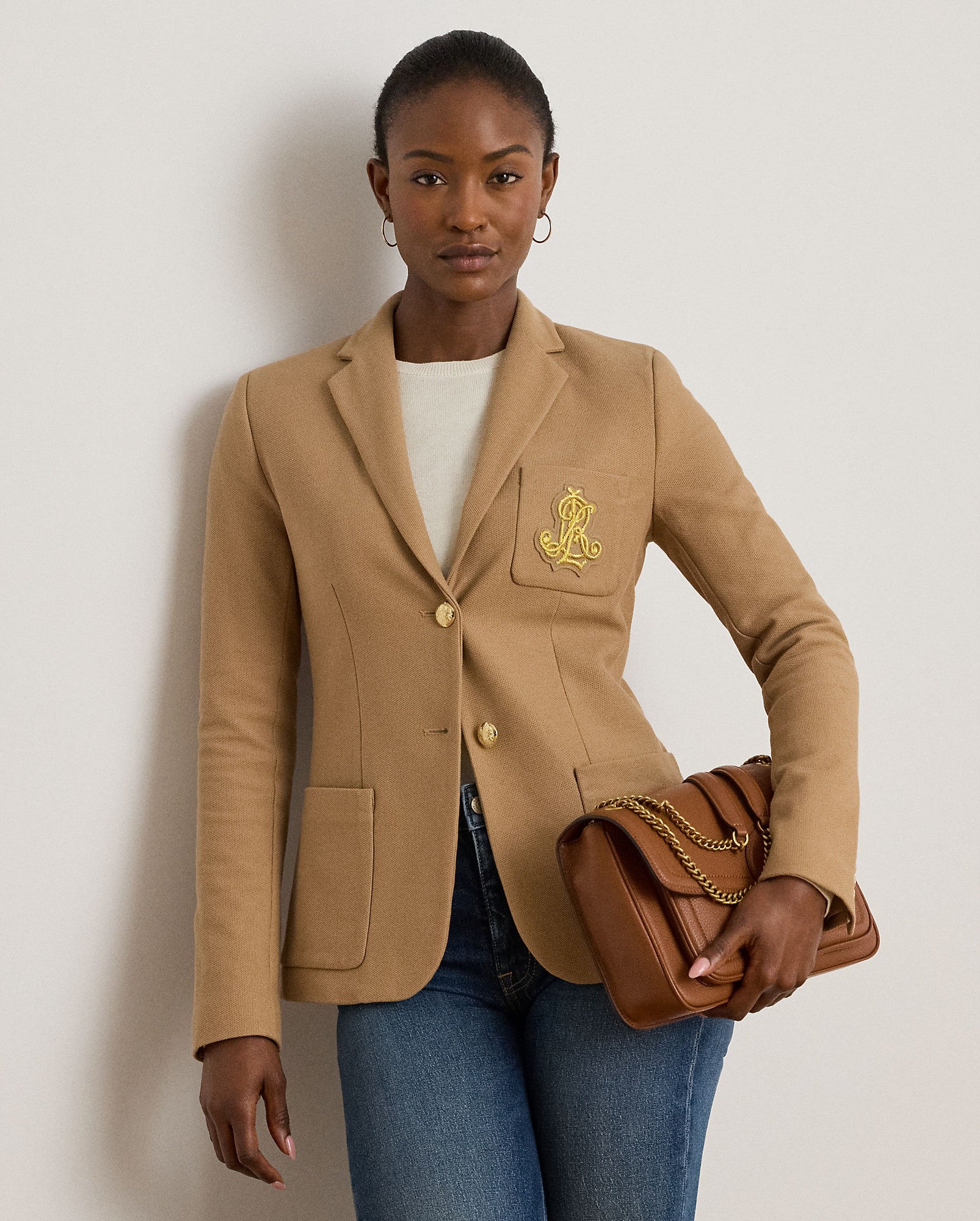 blazer con logo ricamato 200-797305 018 LAUREN RALPH LAUREN 