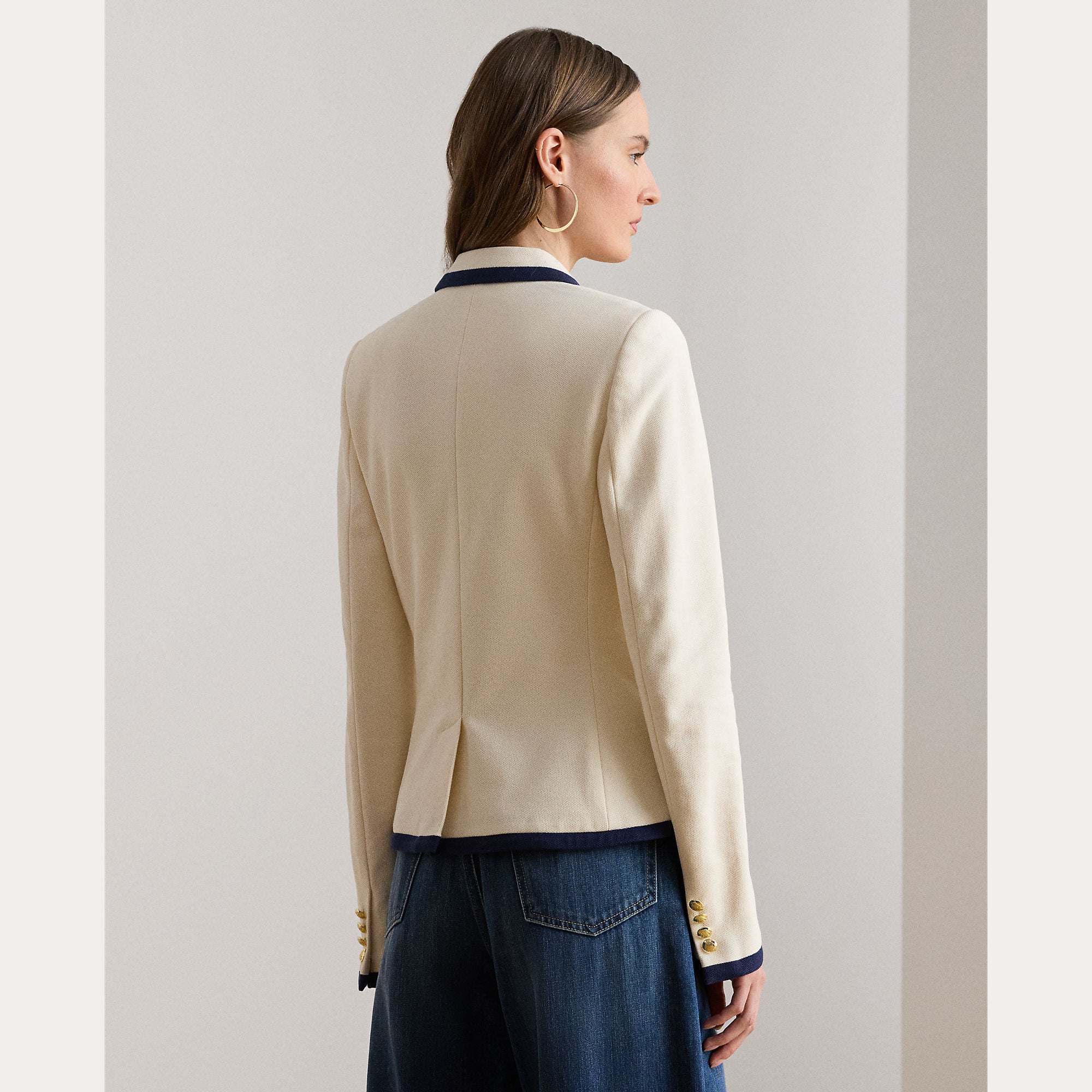 blazer doppiopetto in piquè 200-P09081 001 LAUREN RALPH LAUREN 