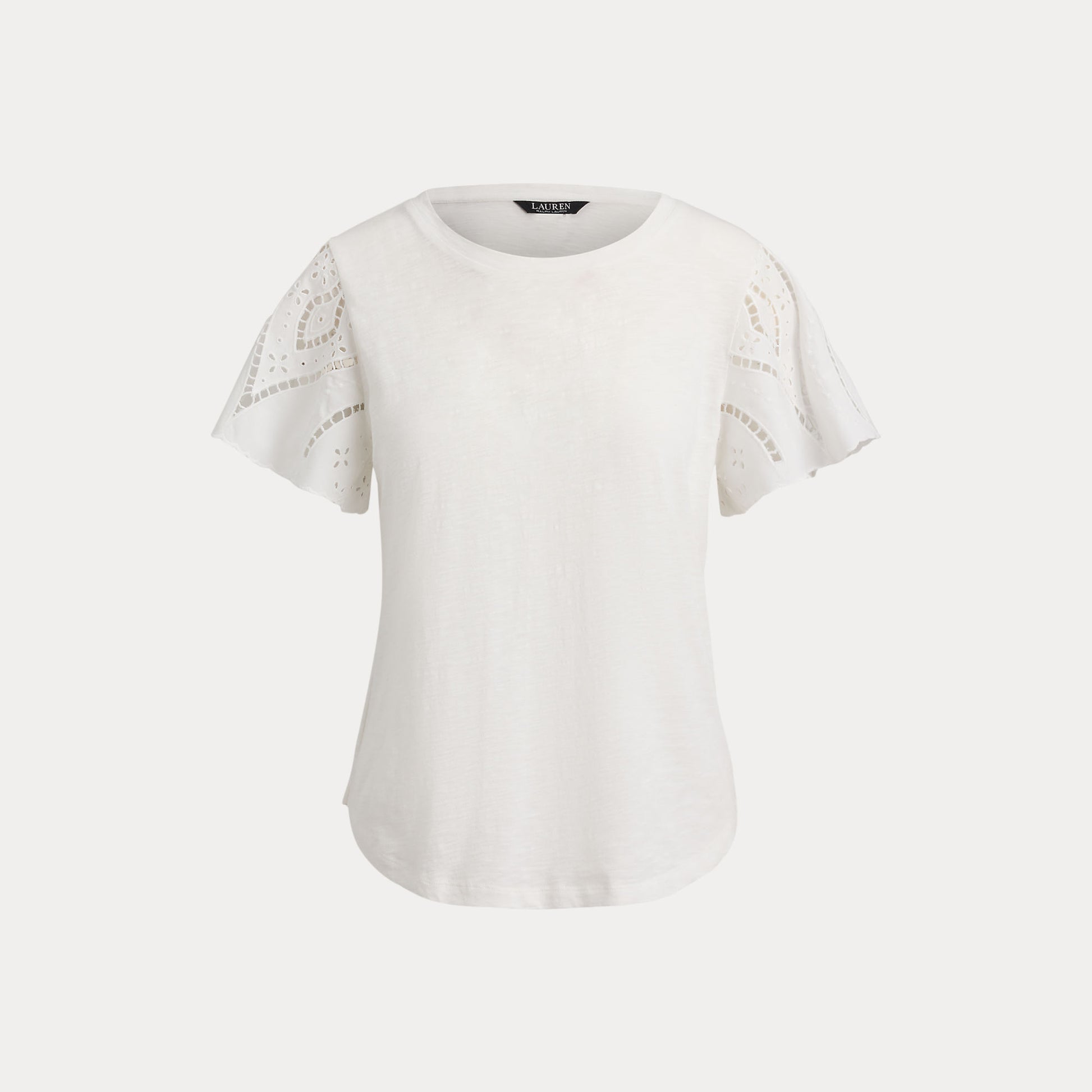 t-shirt traforato broadcloth 200-P09104 003 LAUREN RALPH LAUREN 