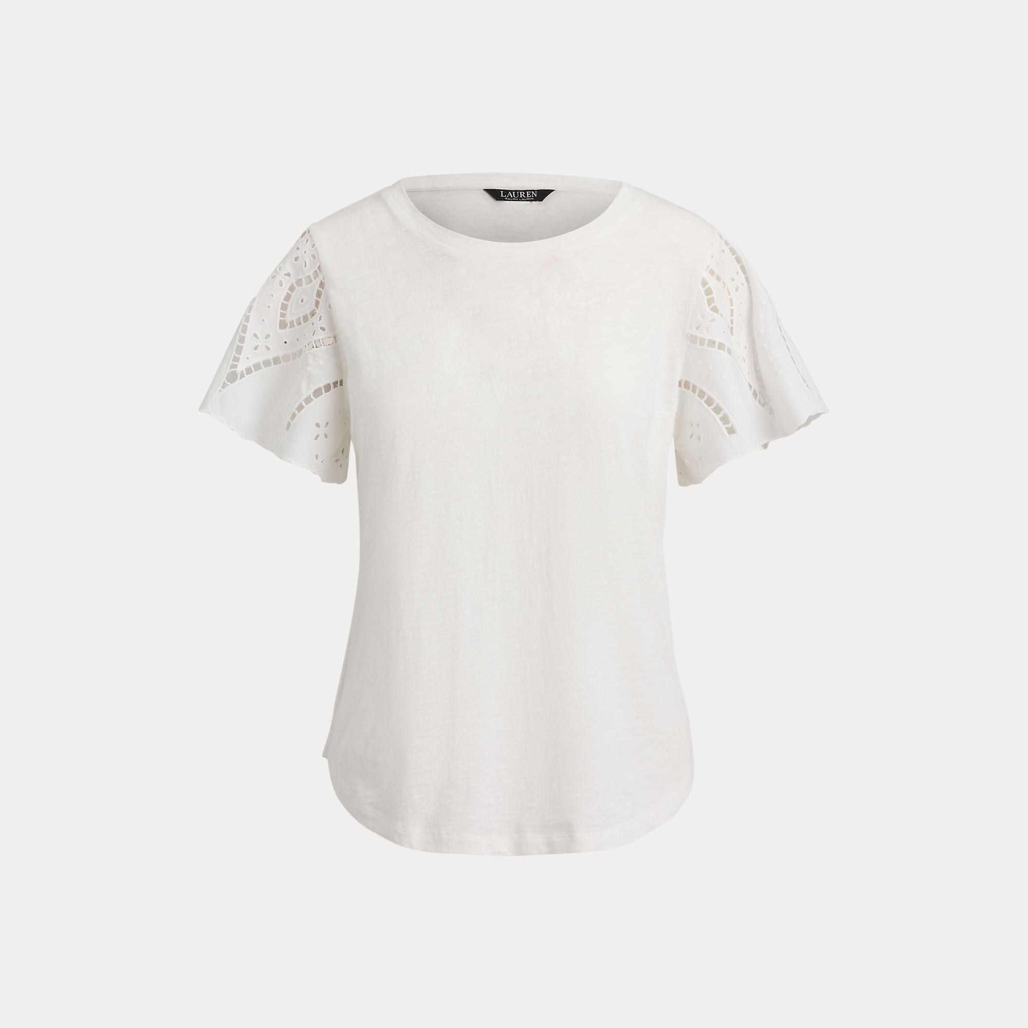 t-shirt traforato broadcloth 200-P09104 003 LAUREN RALPH LAUREN 