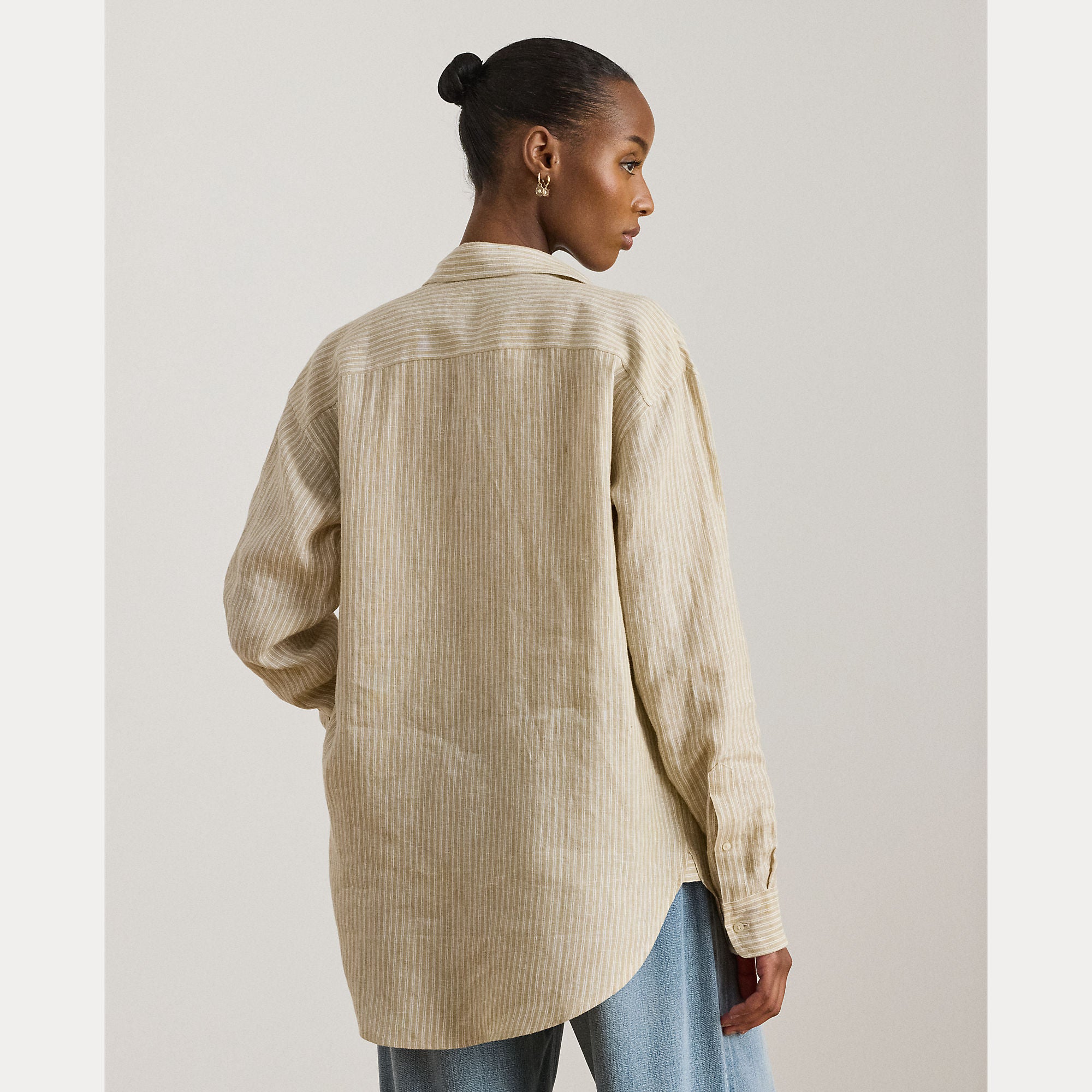 camicia di lino a righe 200-P14000 001 LAUREN RALPH LAUREN 