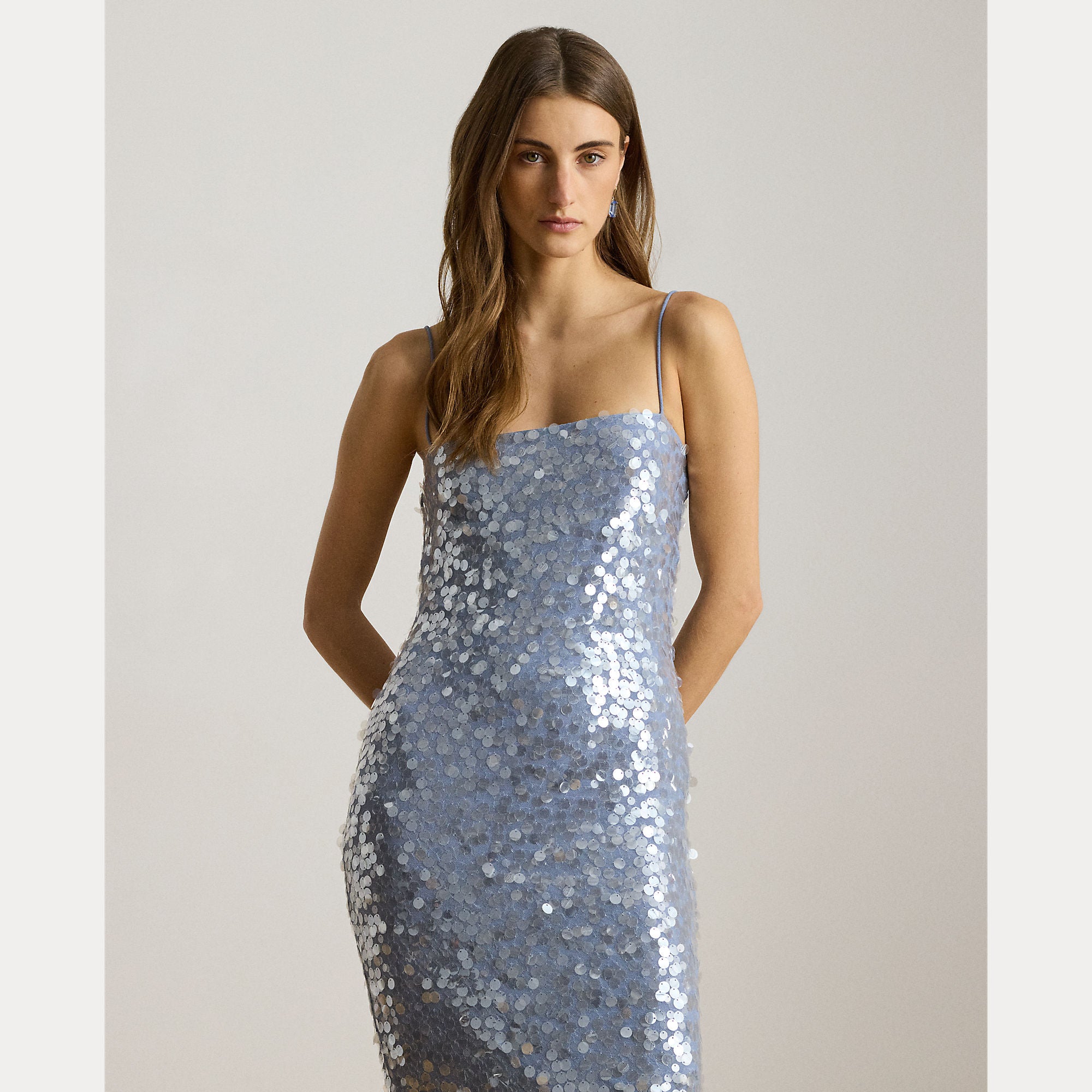 abito midi in tulle con pailettes 253-P08697 001 LAUREN RALPH LAUREN 