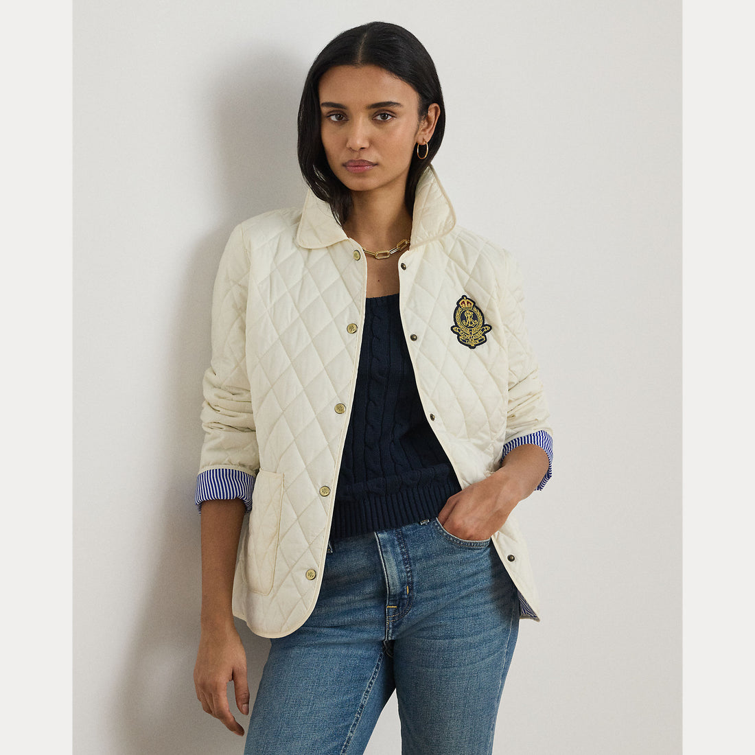 giubbino trapuntato a rombi 297-P10878 001 LAUREN RALPH LAUREN 