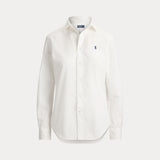 RALPH LAUREN POLO camicia cotone slim fit Bianco