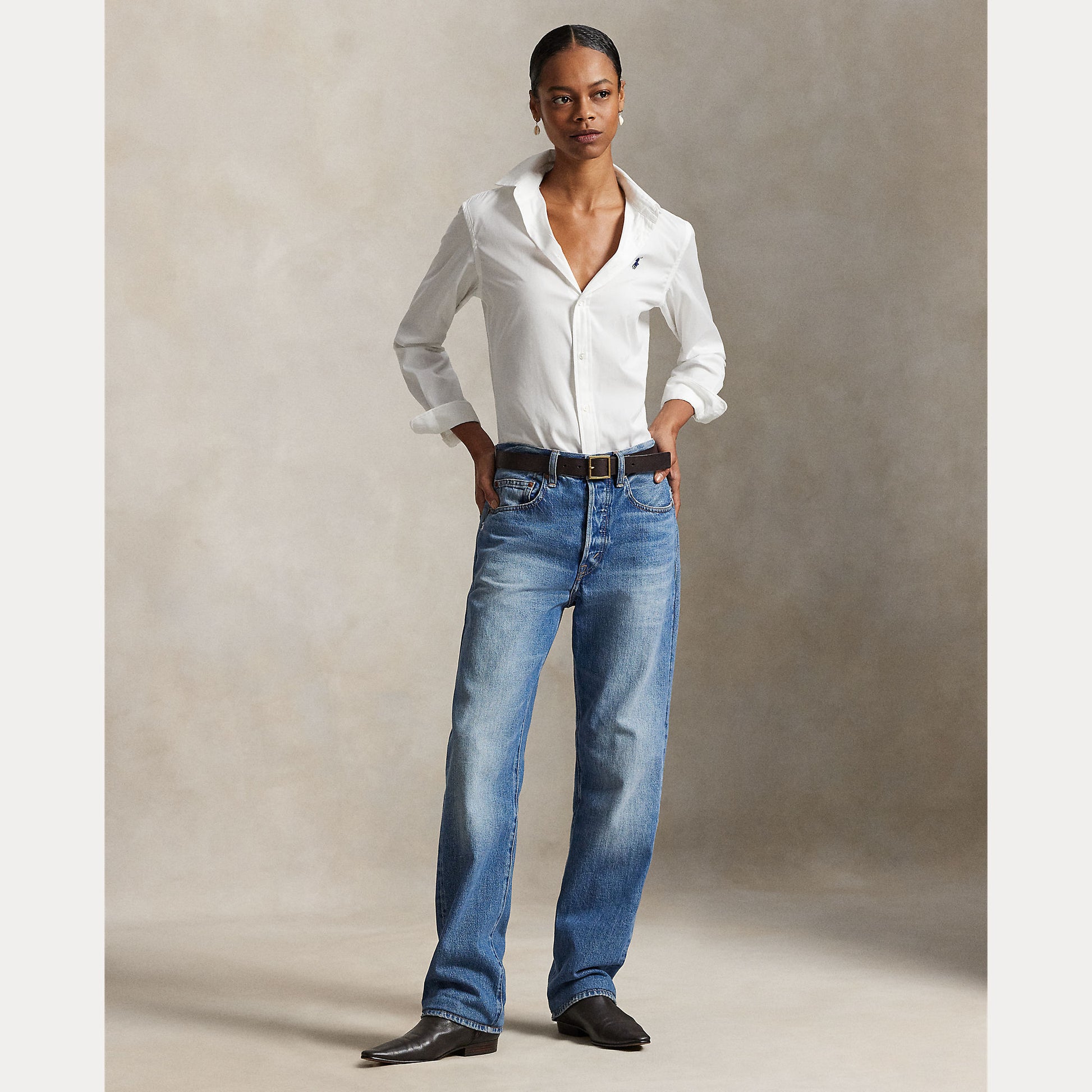 camicia cotone slim fit 211-891376 001 RALPH LAUREN POLO 