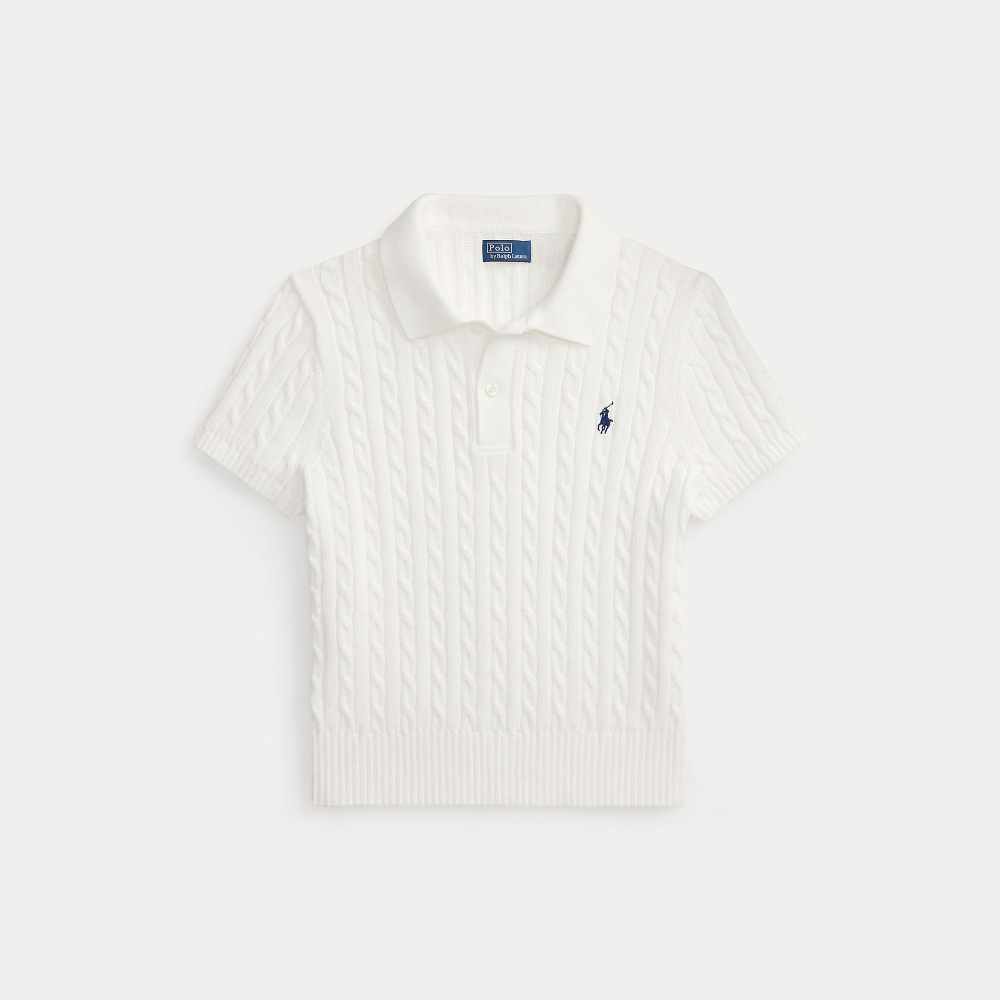 polo in cotone a trecce 211-972118 501 RALPH LAUREN POLO 
