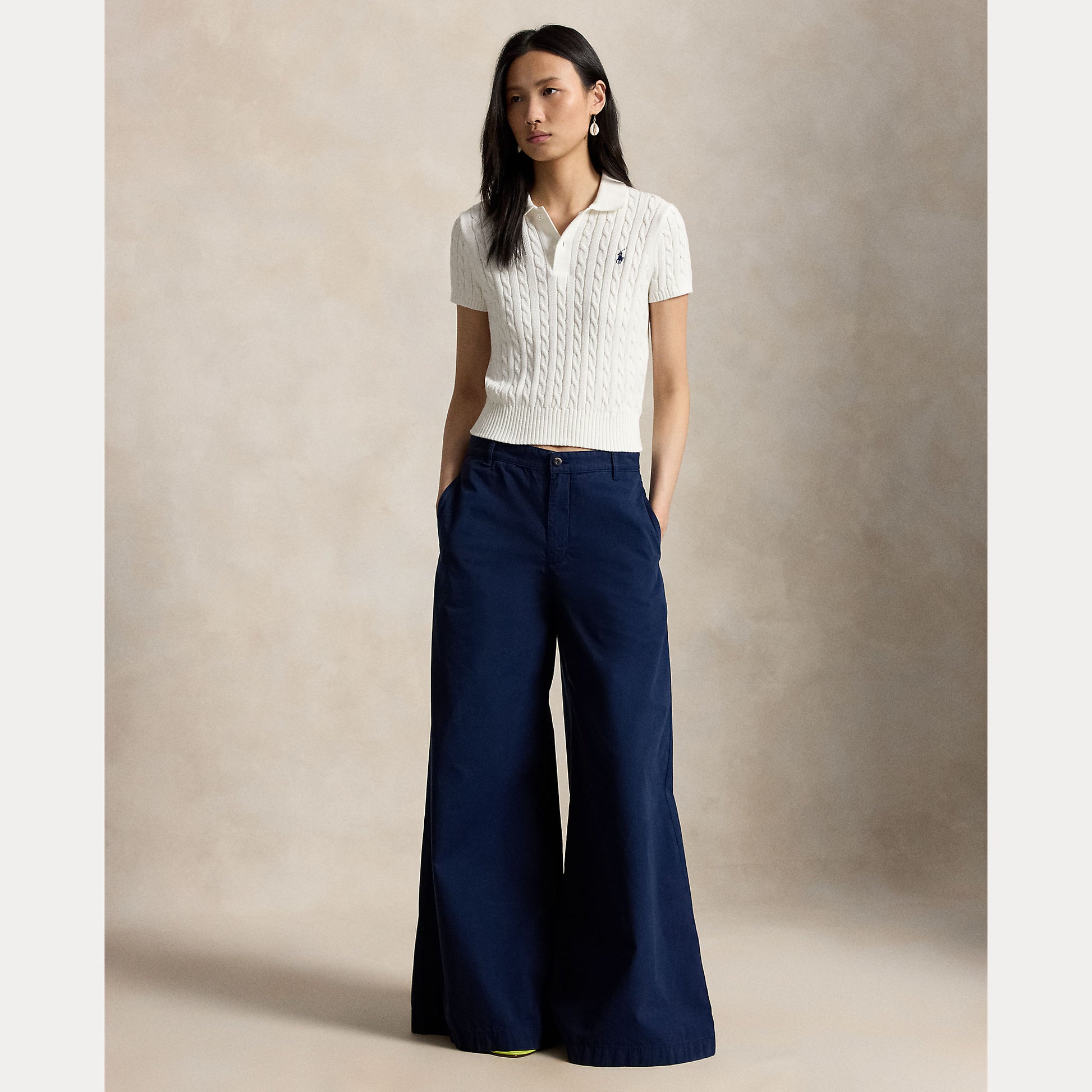 polo in cotone a trecce 211-972118 501 RALPH LAUREN POLO 
