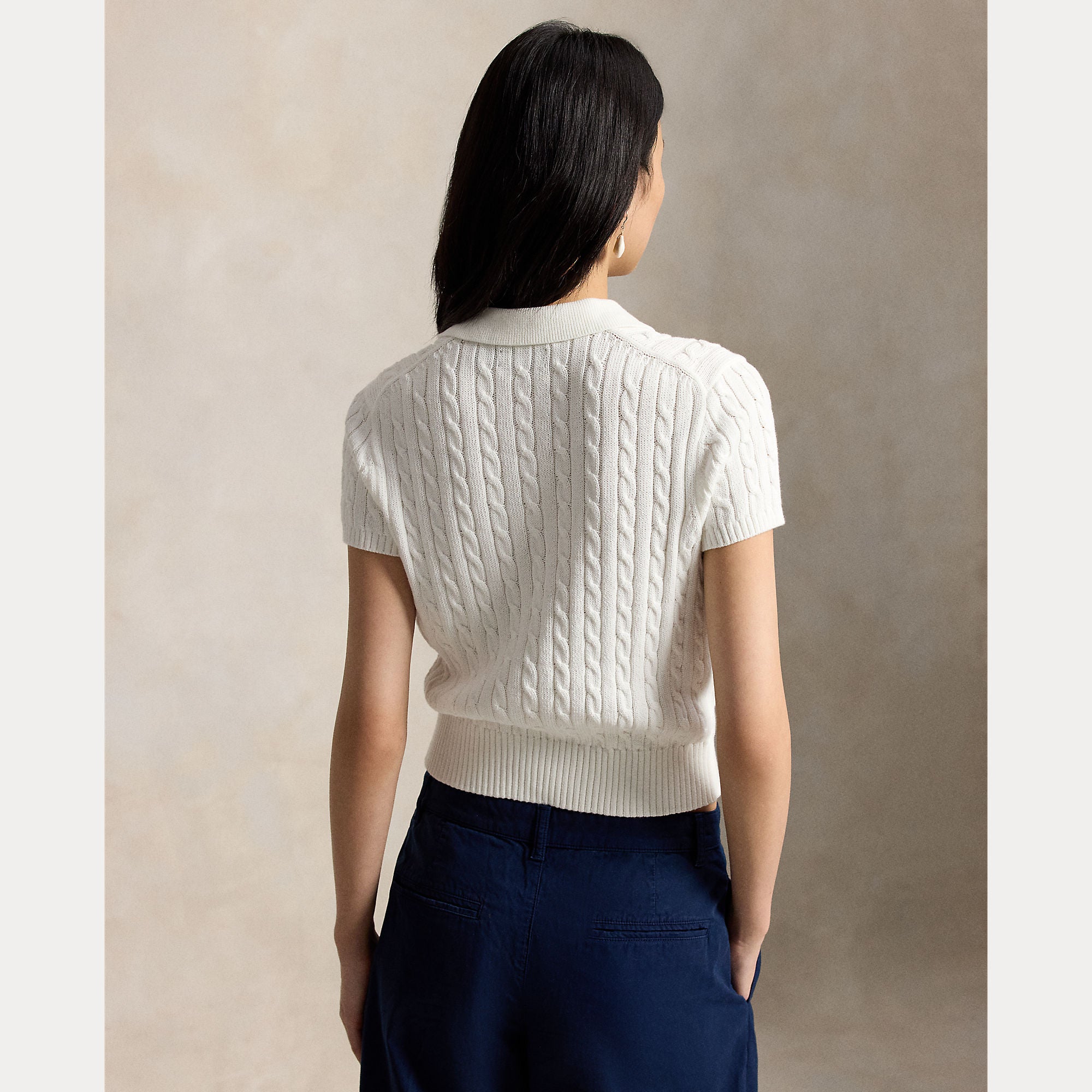 polo in cotone a trecce 211-972118 501 RALPH LAUREN POLO 