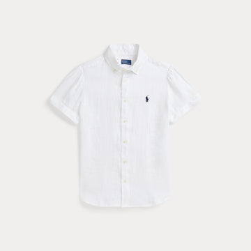 camicia in lino maniche corte 211-973366 002 RALPH LAUREN POLO 