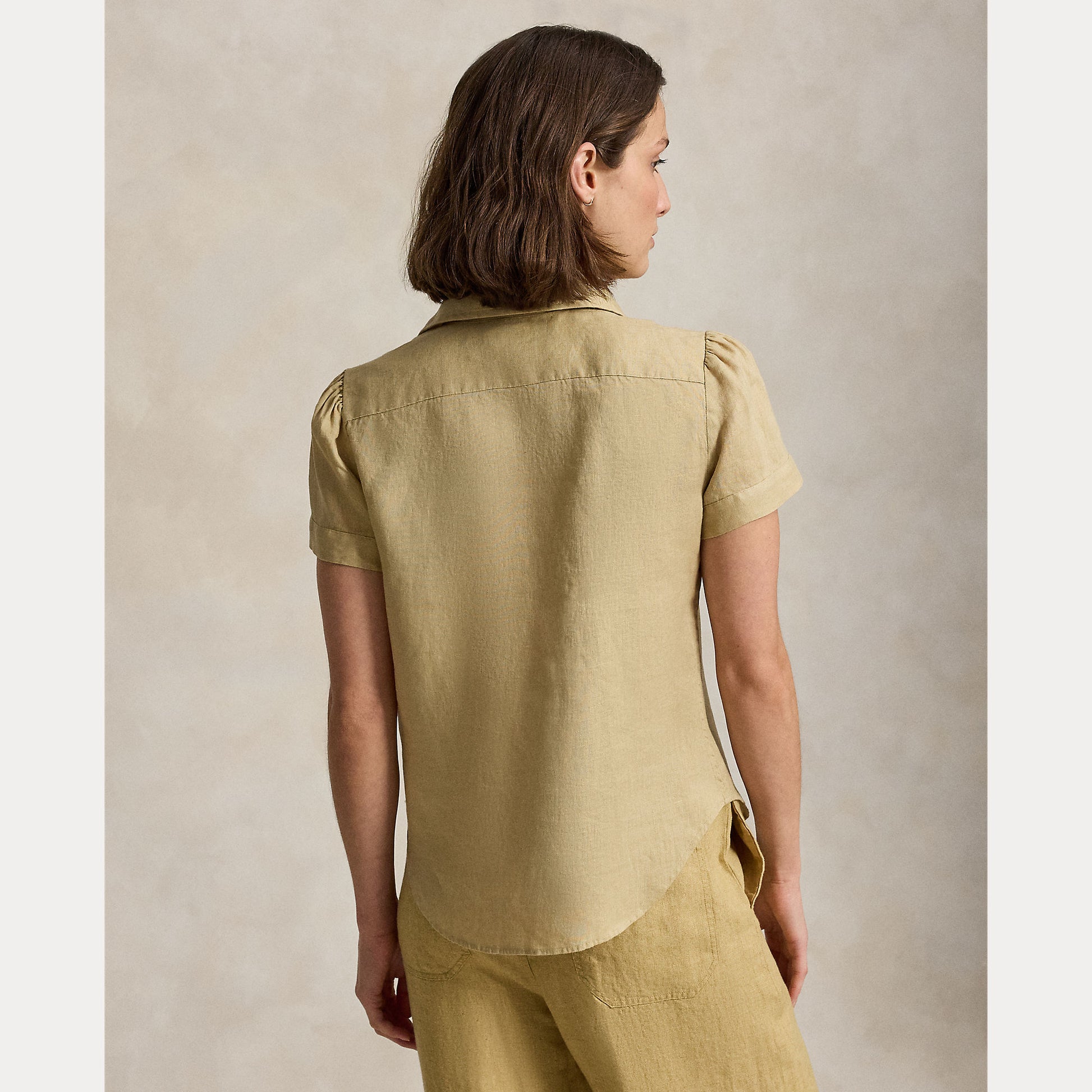 camicia in lino maniche corte 211-973366 507 RALPH LAUREN POLO 