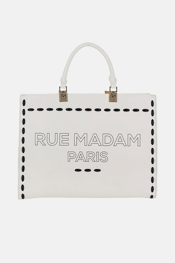 Borsa Iconique spring tote 1531ICONIQUE OFF WHITE RUE MADAM PARIS 