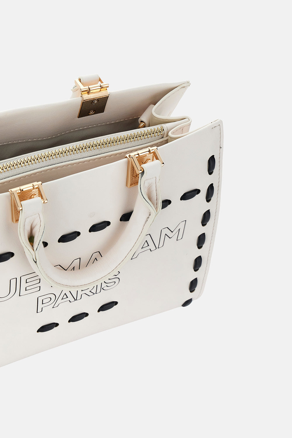 Borsa iconique mini tote 1532ICONIQUE OFF WHITE RUE MADAM PARIS 