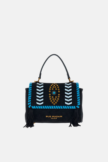 borsa les jours etnic LES JOURS XS ETNIC 1536 SUEDE BLACK RUE MADAM PARIS 