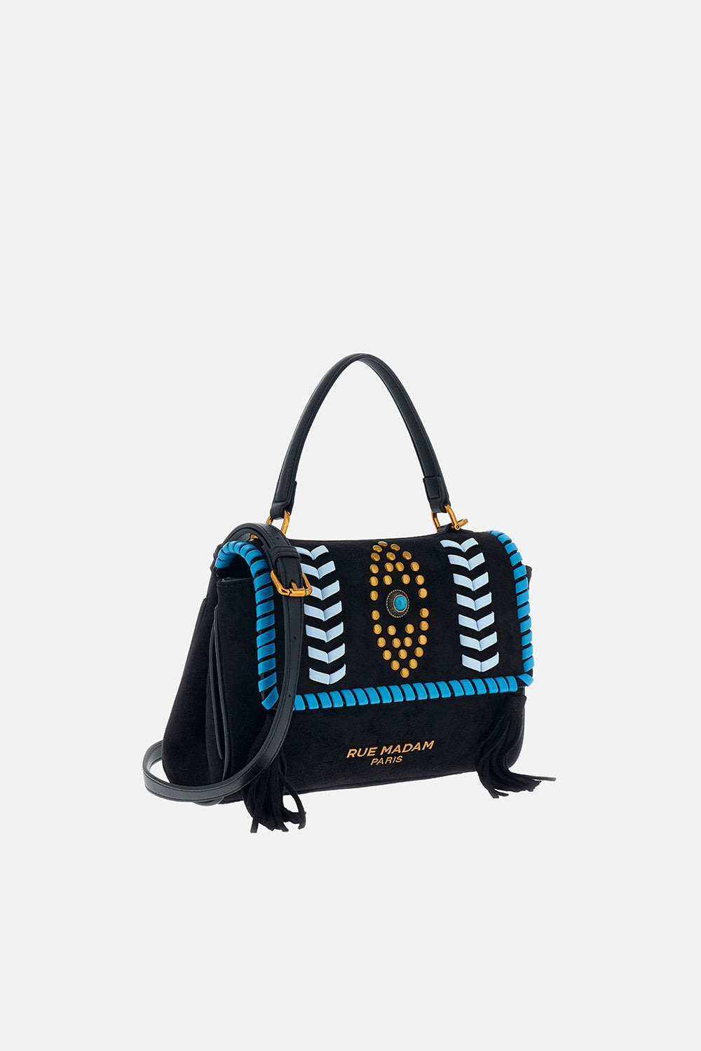 borsa les jours etnic LES JOURS XS ETNIC 1536 SUEDE BLACK RUE MADAM PARIS 