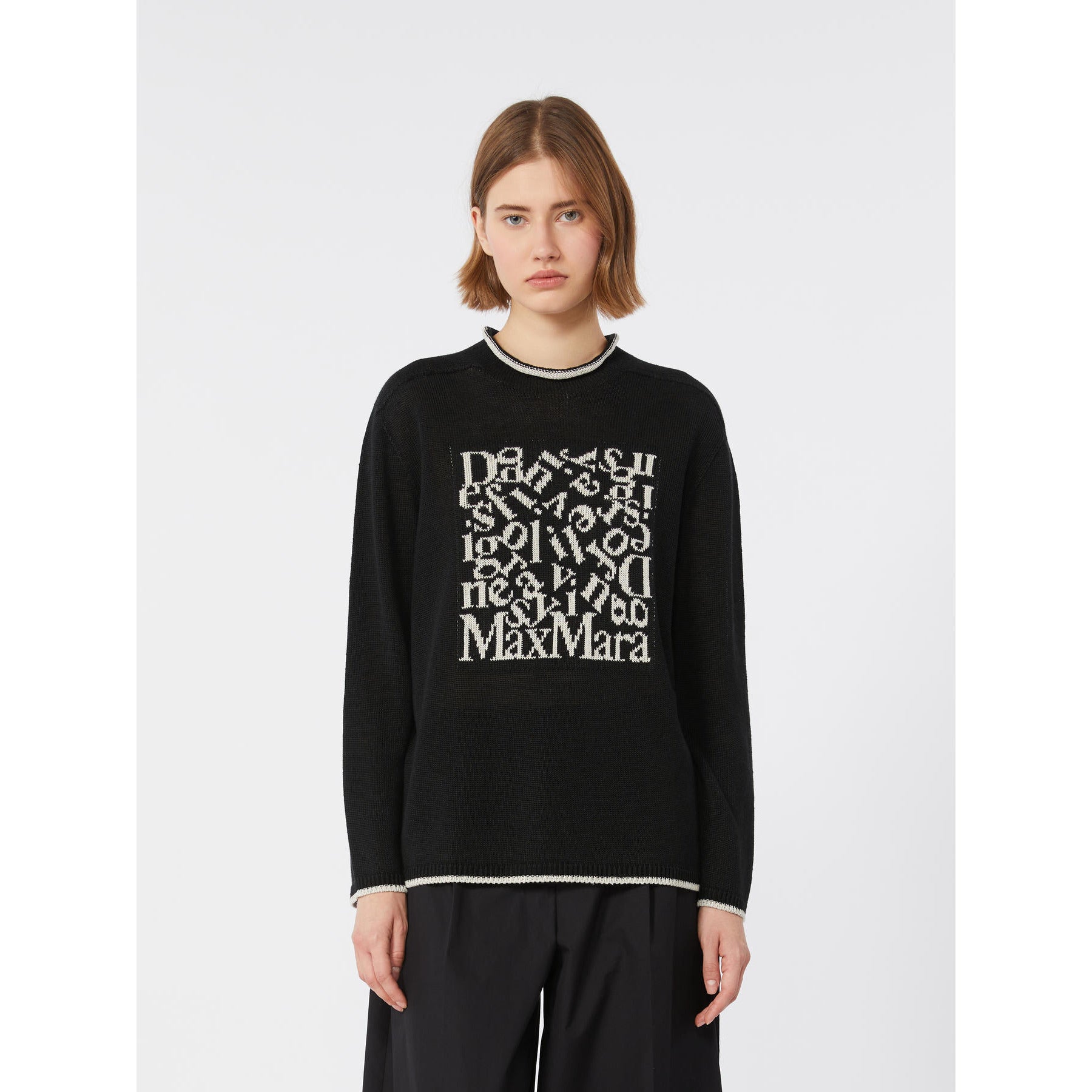 maglia con logo in contrasto SMMATTORE 014 S MAXMARA 