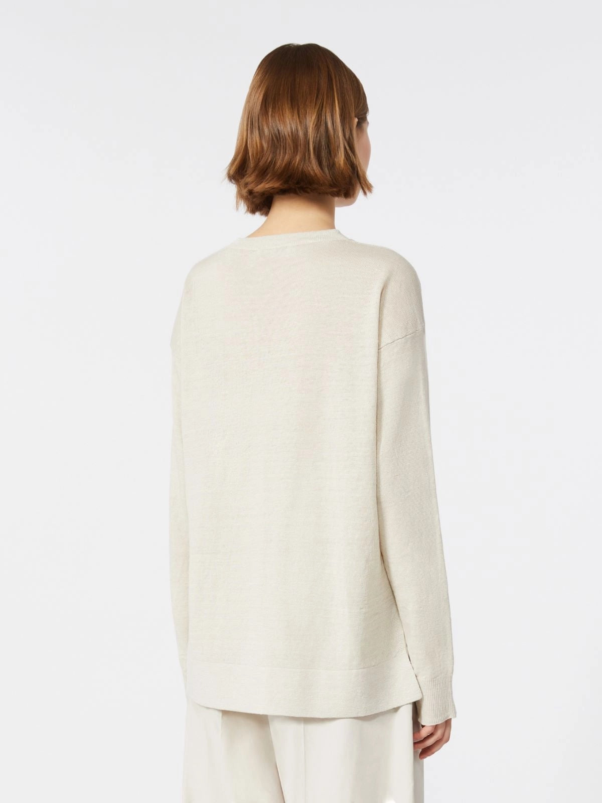 maglia in filato di lino SMMFIORIRE 002 S MAXMARA 