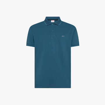 polo small stripe A36111 AVIO SUN68 