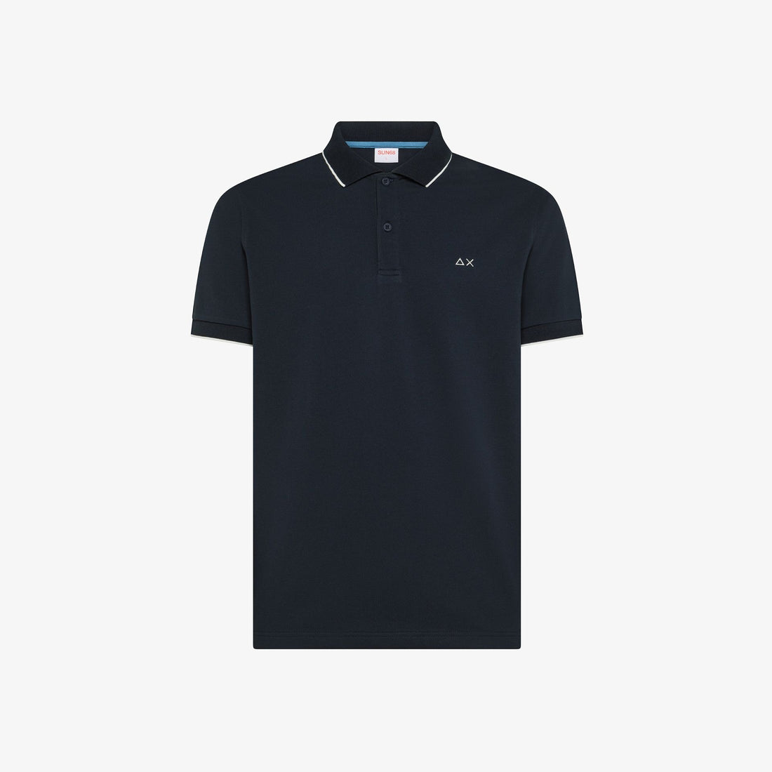 polo small stripe A36111 NAVY BLUE SUN68 