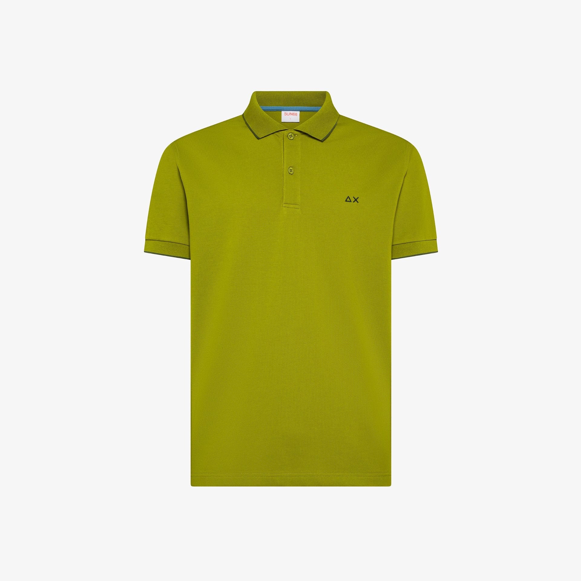 polo small stripe A36111 OLIVA SUN68 