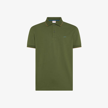 polo small stripe A36111 VERDE SCURO SUN68 