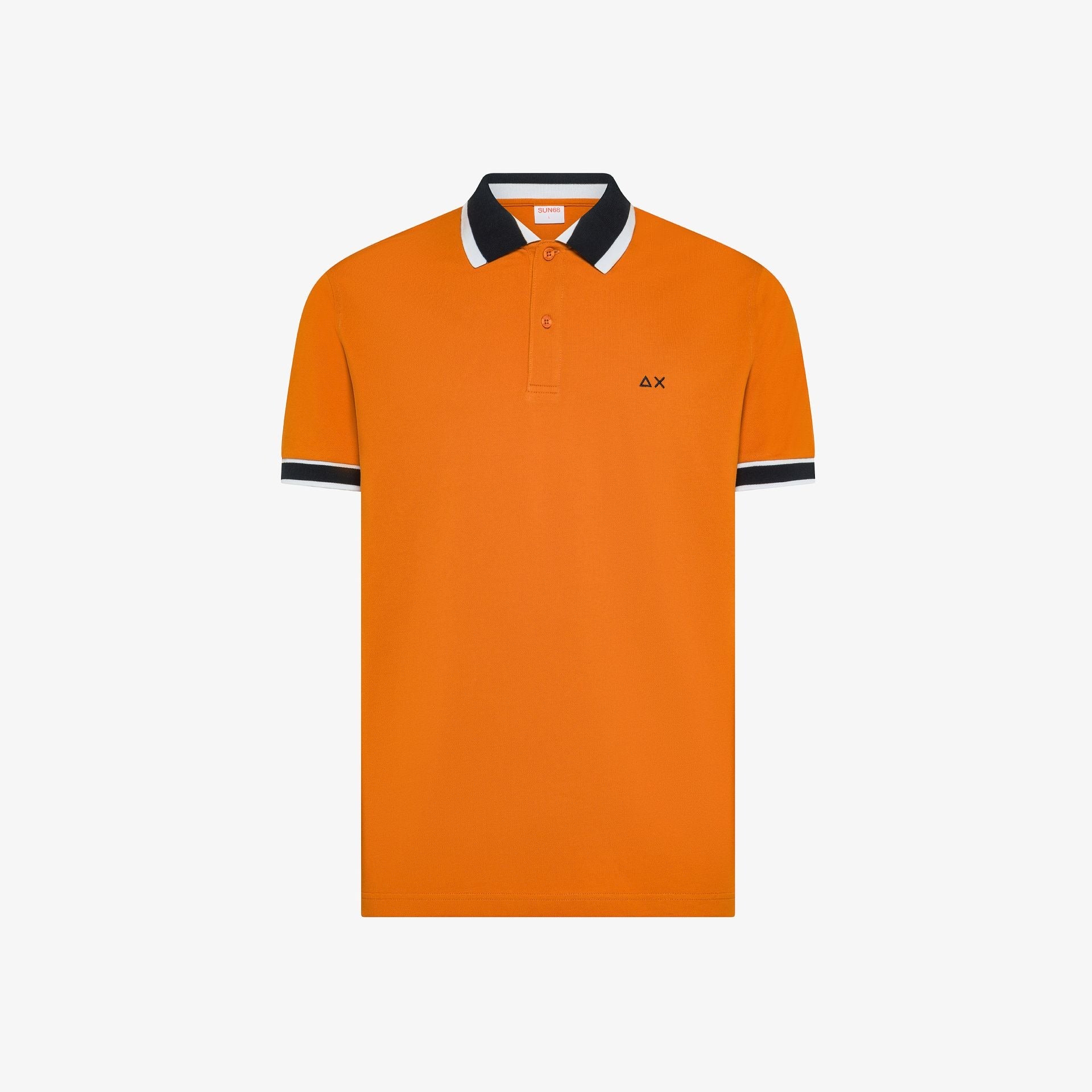 Polo multistripes collo multicolor A36117 RUST SUN68 