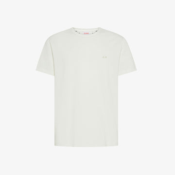 t-shirt maniche corte con logo T36123 BIANCO SUN68 