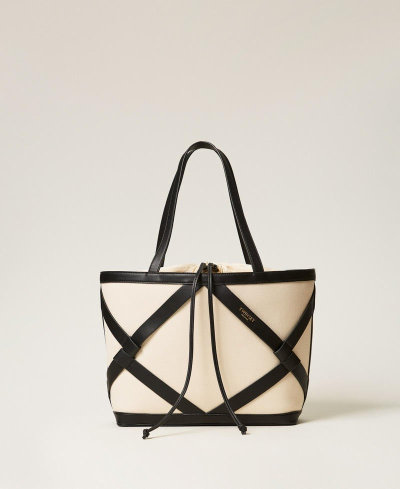 borsa shopper in canvas 261TB7271 02711 TWINSET 