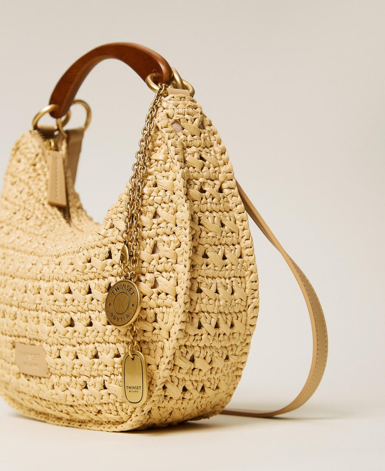 borsa croissant in rafia 261TB7381 00193 TWINSET 