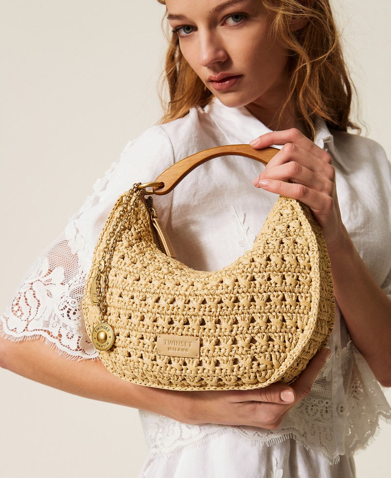 borsa croissant in rafia 261TB7381 00193 TWINSET 