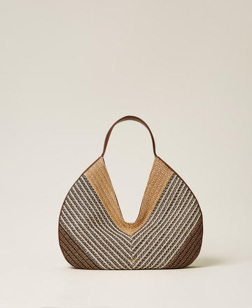 Borsa hobo in rafia 261TD8501 13504 TWINSET 
