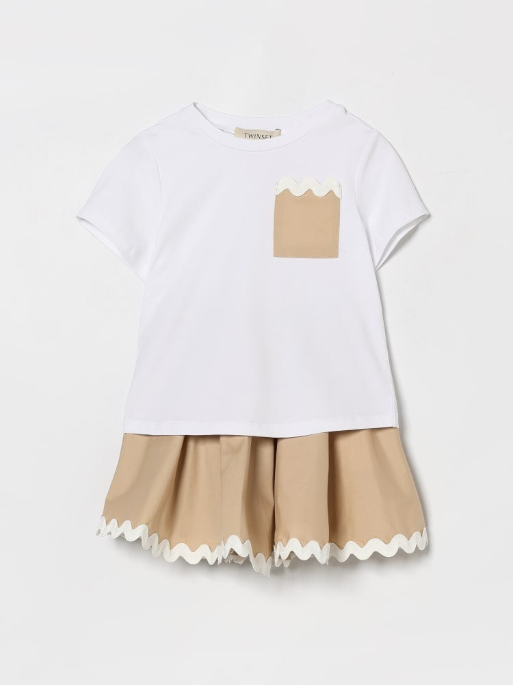 completo in cotone stretch 261GB2154 13304 TWINSET GIRL 