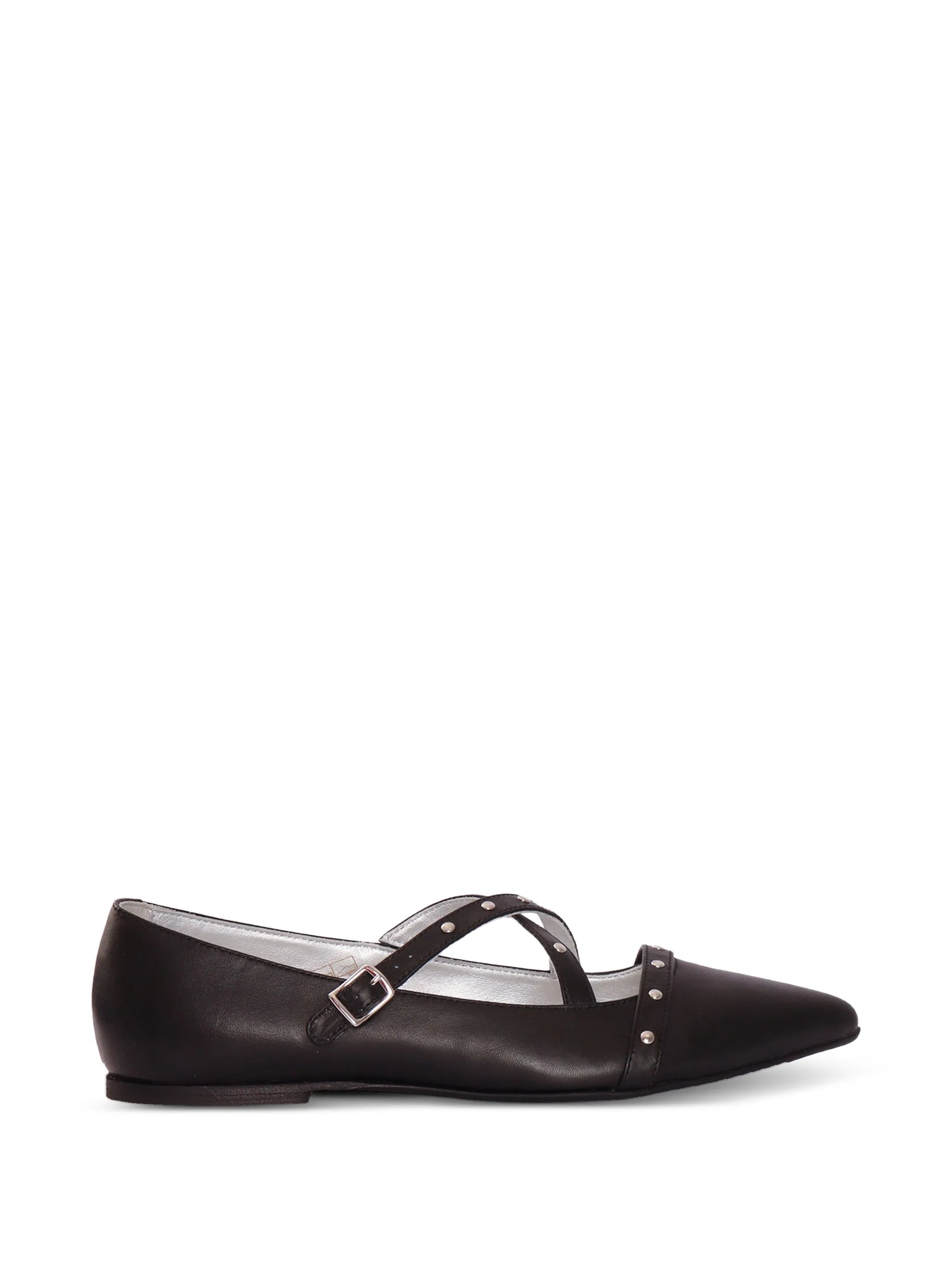 ballerina in pelle con borchie 261GCJ020 0006 TWINSET GIRL 