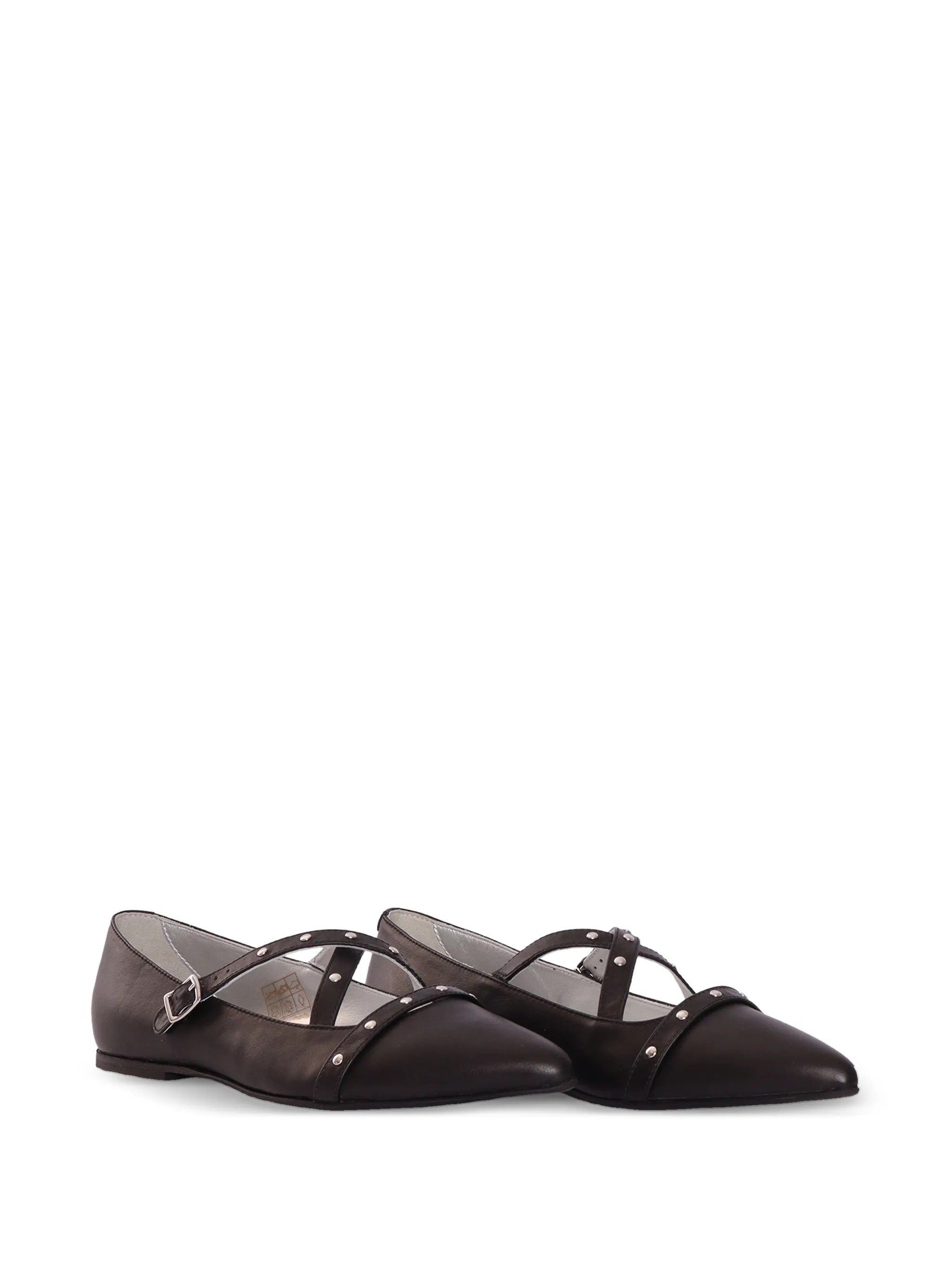 ballerina in pelle con borchie 261GCJ020 0006 TWINSET GIRL 