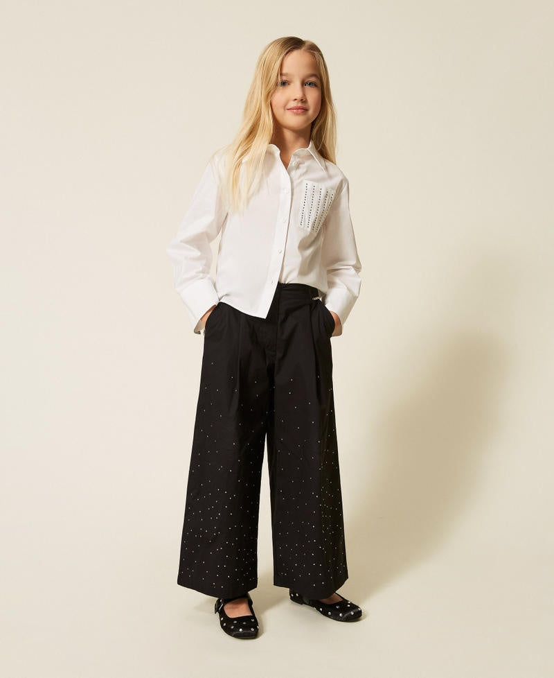 pantaloni con borchie 261GJ2020 00006 TWINSET GIRL 