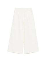 TWINSET GIRL pantalone con elastico in vita Bianco