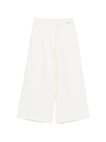 pantalone con elastico in vita 261GJ2036 OFF WHITE TWINSET GIRL 