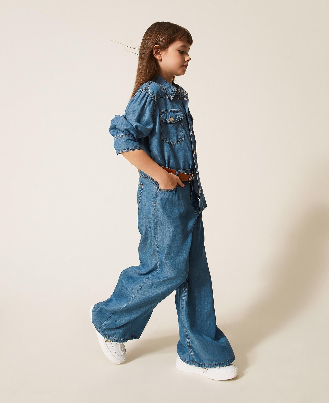 jeans a gamba larga 261GJ2070 13235 TWINSET GIRL 
