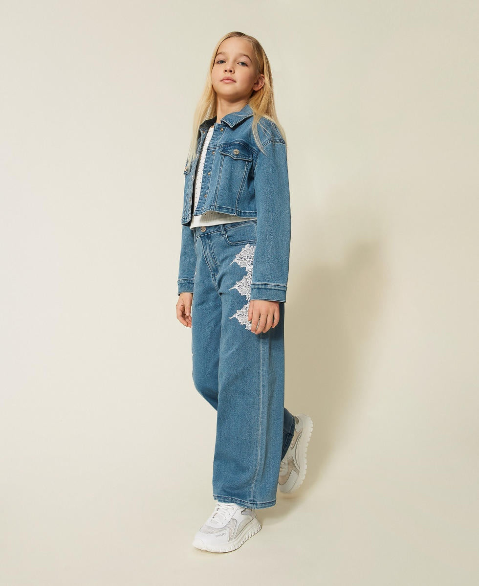 jeans pizzo 261GJ2082 03451 TWINSET GIRL 