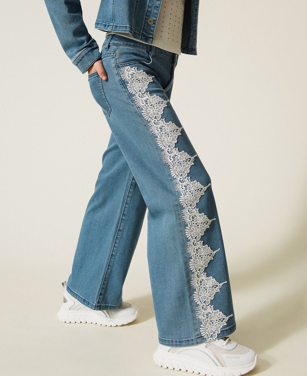 jeans pizzo 261GJ2082 03451 TWINSET GIRL 