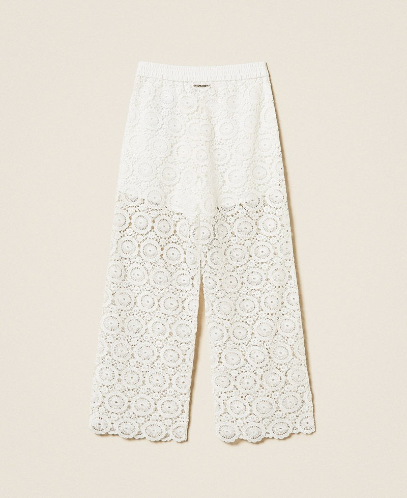 pantalone in pizzo macramè 261GJ2Q21 00526 TWINSET GIRL 