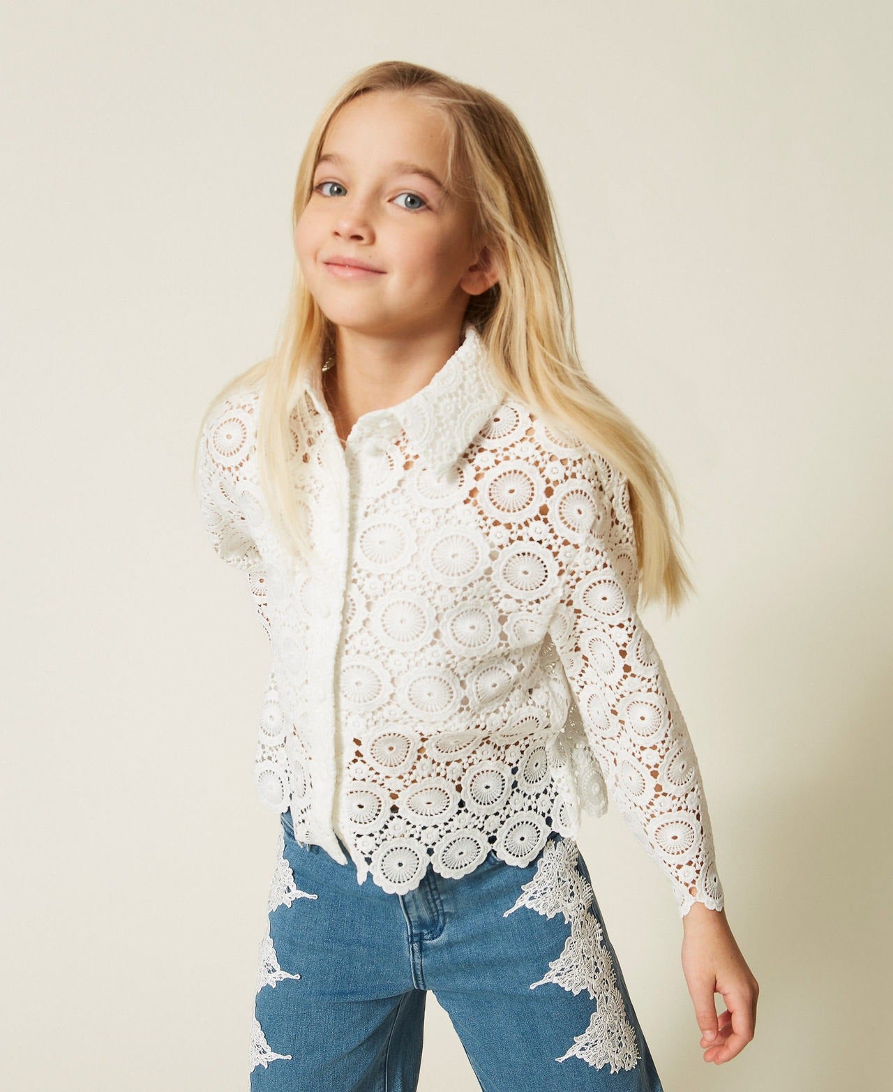 camicia in pizzo 261GJ2Q25 00526 TWINSET GIRL 